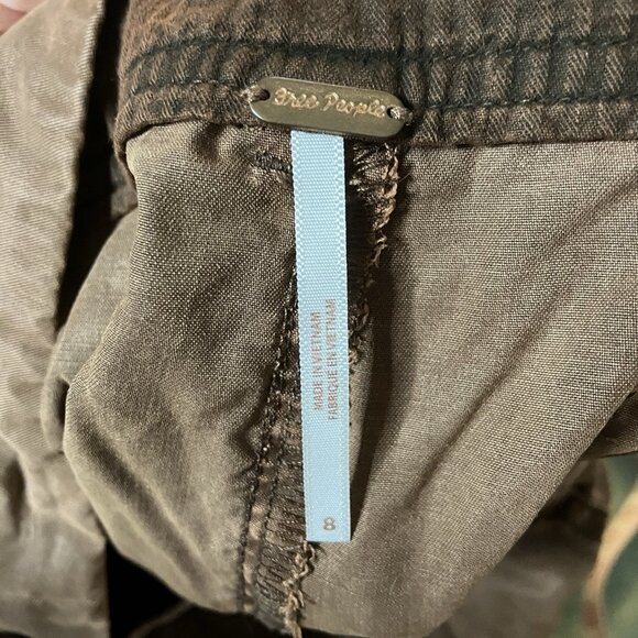 Free People High Waist Pants Womens 8 Maple Brown Boho Pleated Western Cowgirl - Picture 5 of 12